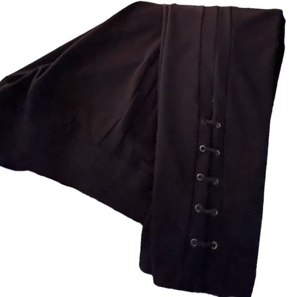 S🅾️LD l Simply Vera by Vera Wang Black Lace-up Leggings, Pants l EUC - Picture 8 of 8